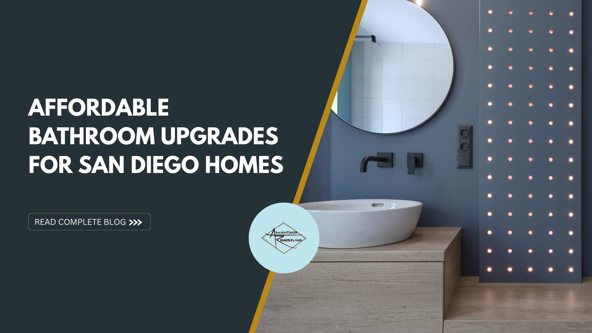 Affordable Bathroom Upgrades for San Diego Homes